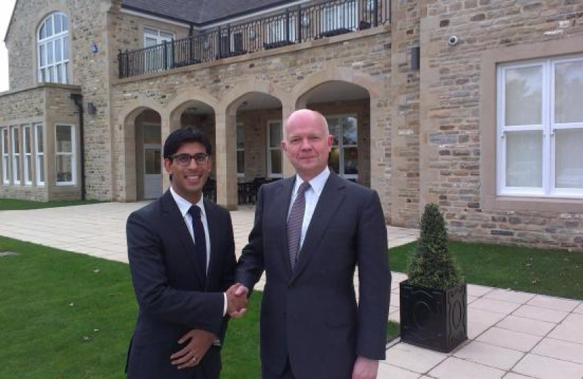 Rt Hon William Hague MP & Rishi Sunak following his selection